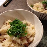 やきとり缶で炊き込みご飯